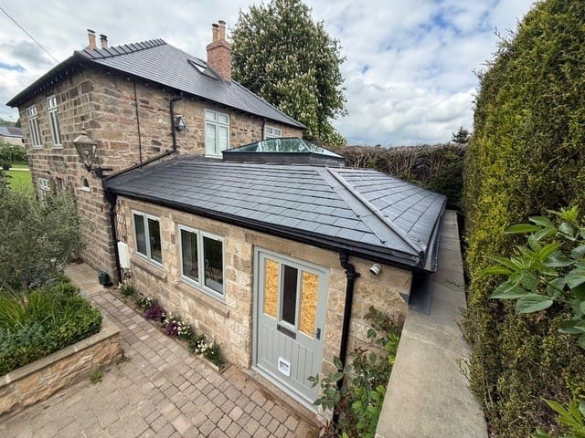 Roof lantern installed on a traditional stone property